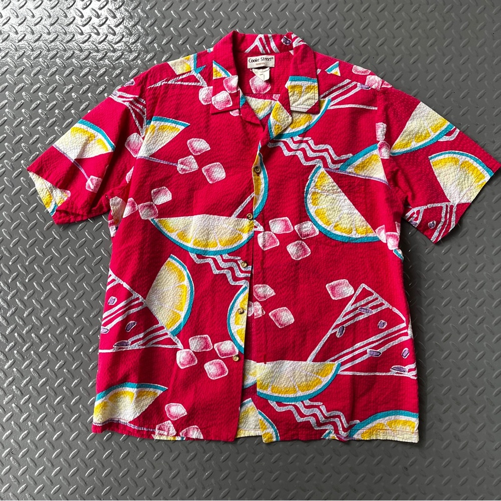 Vintage Seersucker Hawaiian Shirt 🌺